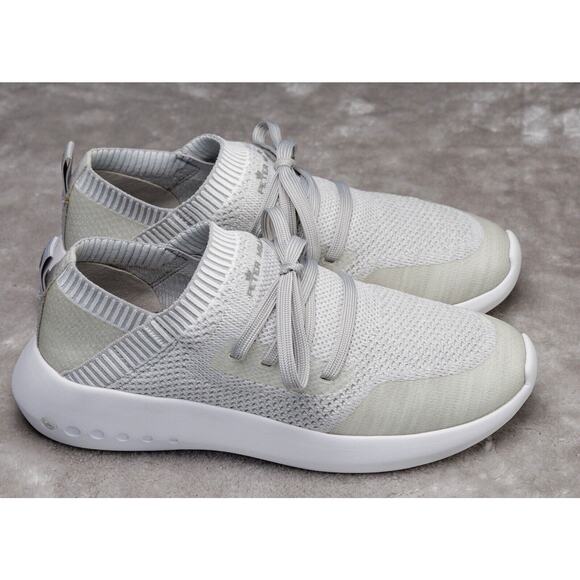 Peter Millar Hyperlite Glide Off White Gray Knit Sneakers Womens Size 7.5 - Picture 13 of 16